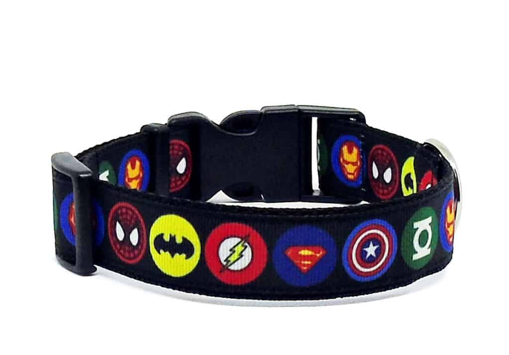 superhero dog collar