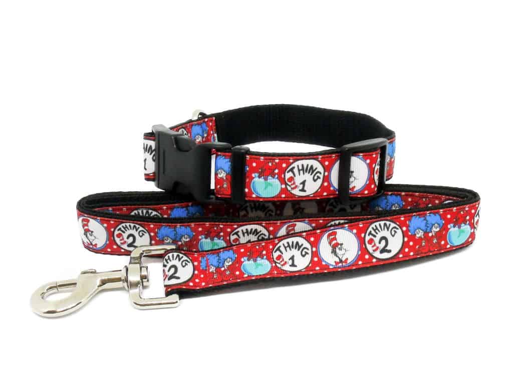 thing one collar and lead