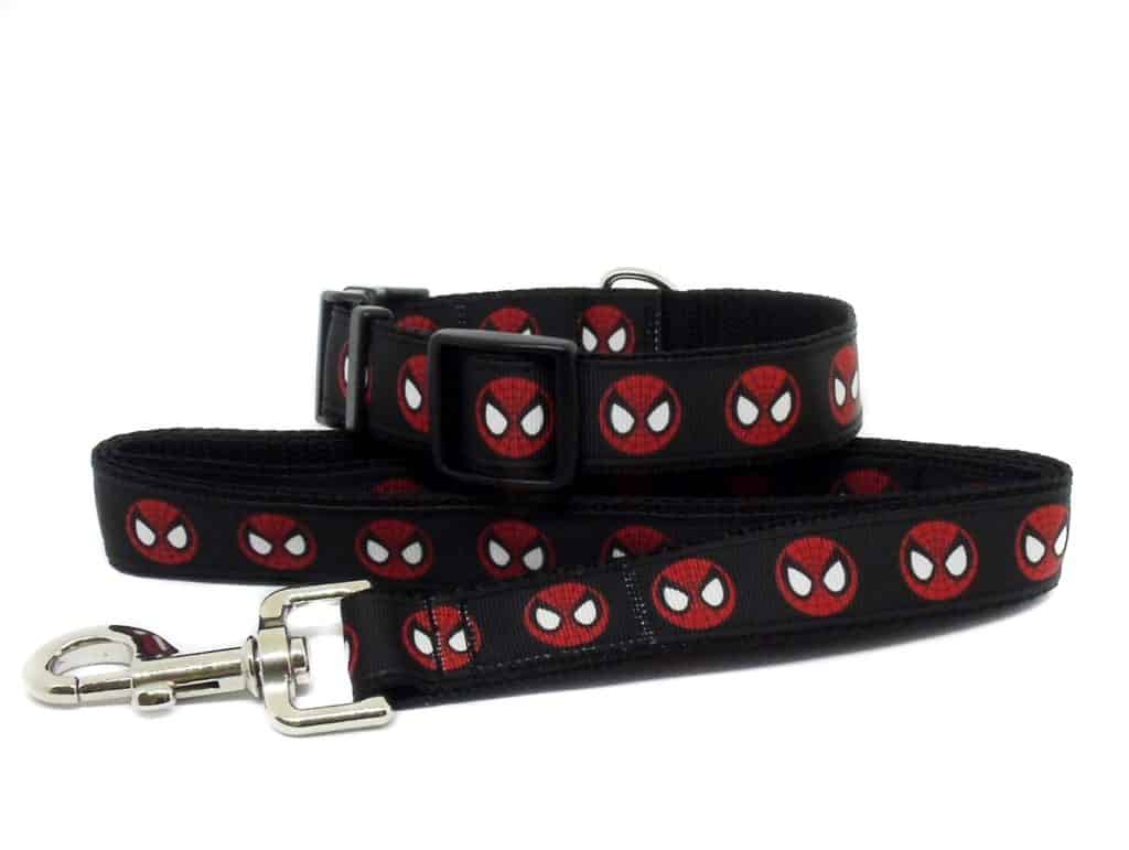 spiderman collar and lead
