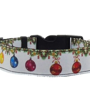 christmas baubles dog collar
