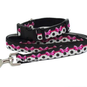 Pink Minnie Collar and Lead Set