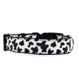 cow print dog collar