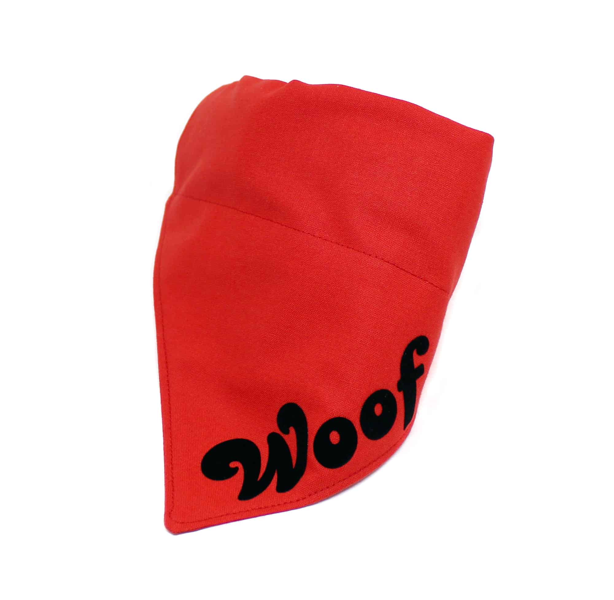 red personalised dog bandana