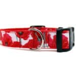 red poppy dog collar