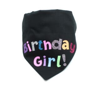 birthday girl dog bandana