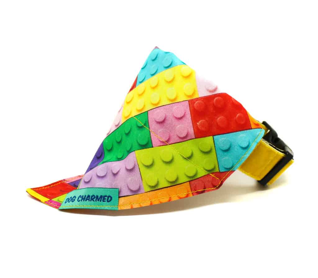 bricks dog bandana