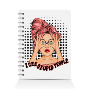 stupid people a5 notebook
