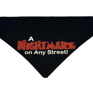 nightmare on elm street dog bandana